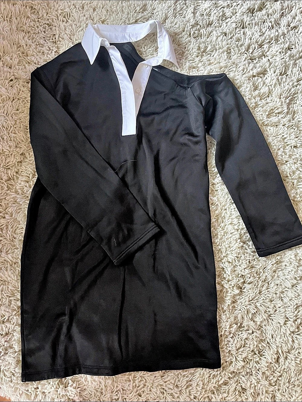 RTA Calandra Mini Dress Black & White